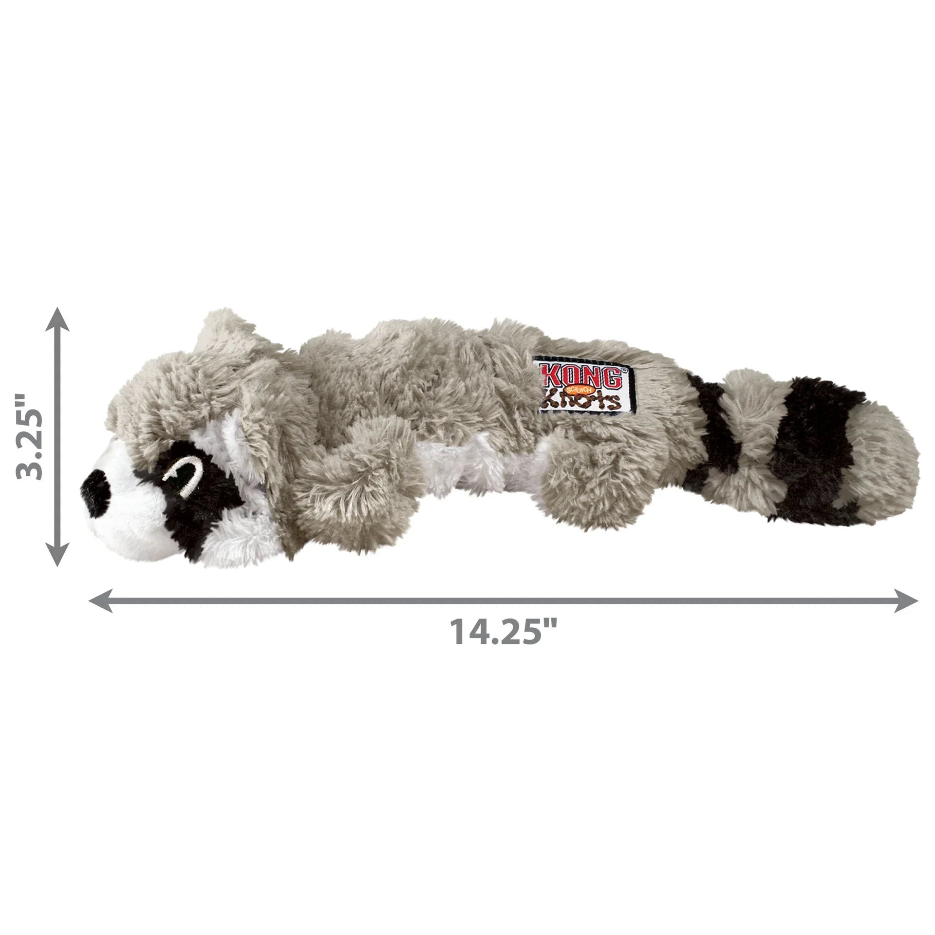 KONG Scrunch Knots Raccoon – Dog Toy (Medium/Large)