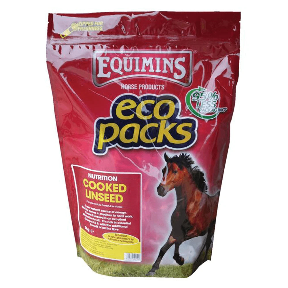 Equimins Cooked Linseed Powder – Natural Omega Oil Supplement for Horses 3kg