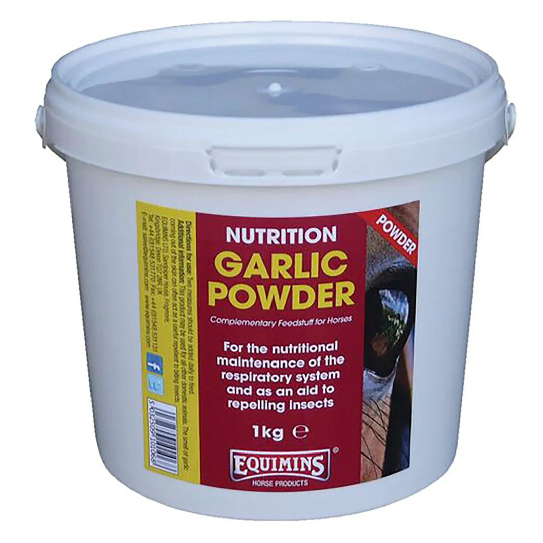 Equimins Garlic Powder for Horses – Natural Respiratory & Insect-Repellent Support, 1kg