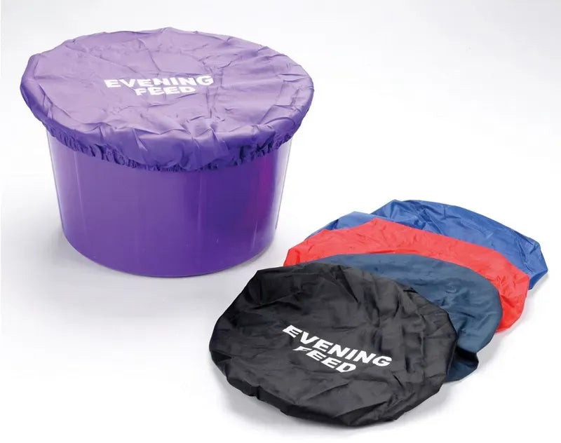 Lincoln Evening Feed Bucket Cover – Purple, Stretch Nylon Feed Cover
