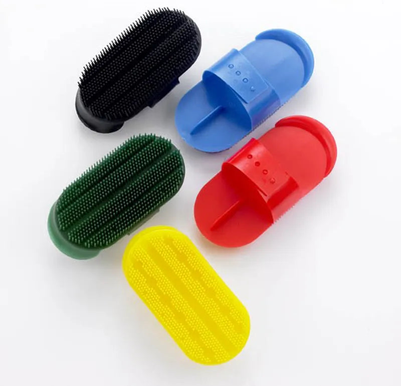 Lincoln Plastic Curry Comb – Green, Large, Horse Grooming Comb