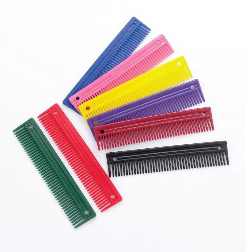Lincoln Plastic Mane Comb – Blue, Everyday Mane & Tail Comb