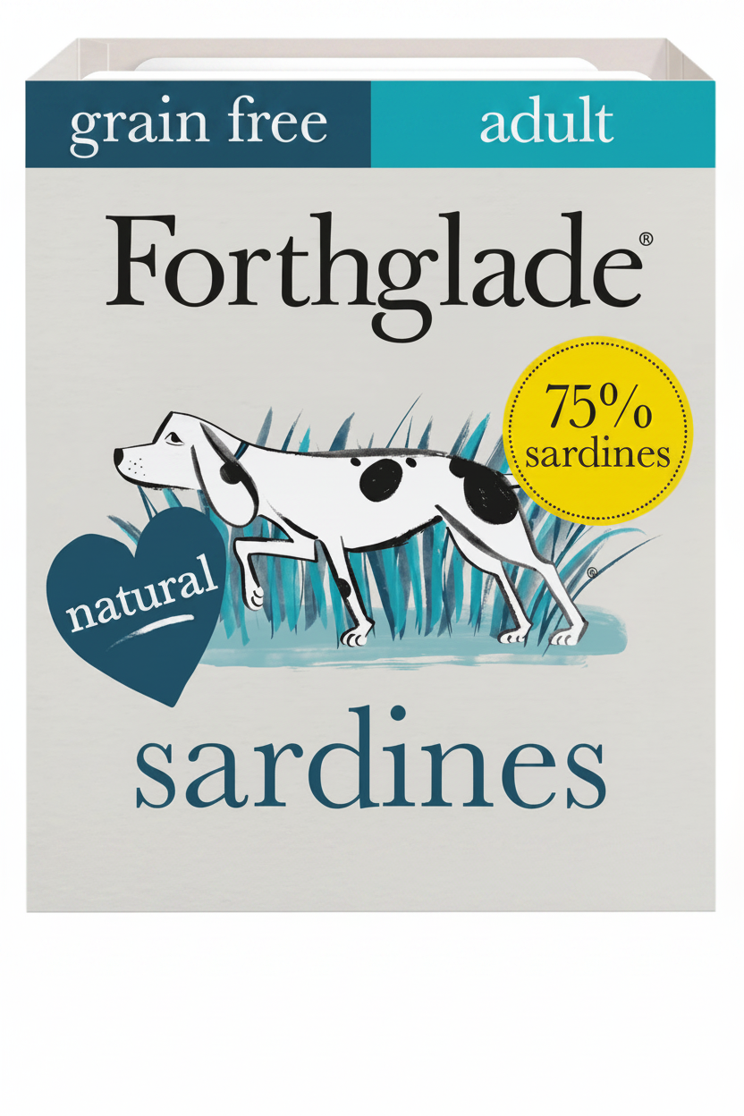 Forthglade Complete Adult Sardines with Sweet Potato & Vegetables – Grain Free, 395g