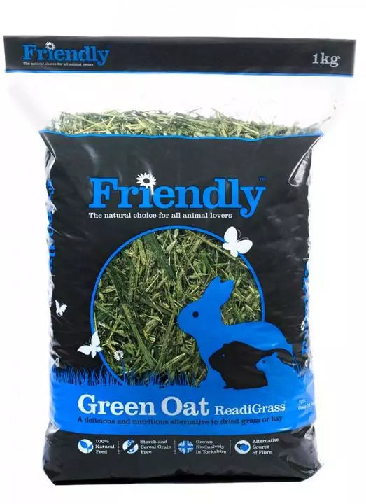 Friendly Green Oat ReadiGrass Natural Oat Forage Rabbits Guinea Pigs Feeding Hay