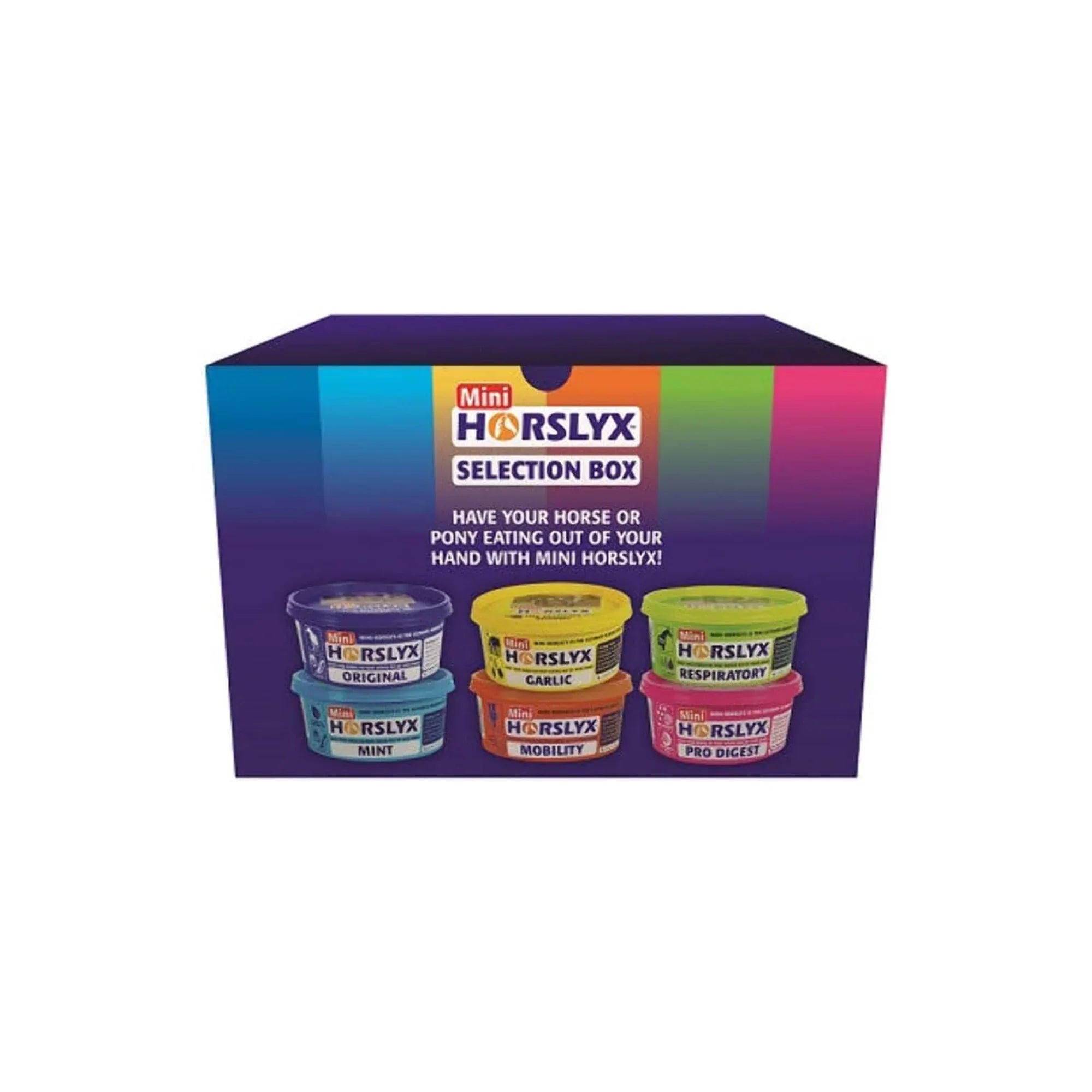 Horslyx Rainbow Mixed Mini – 6 x 650g Gift Box For Horses