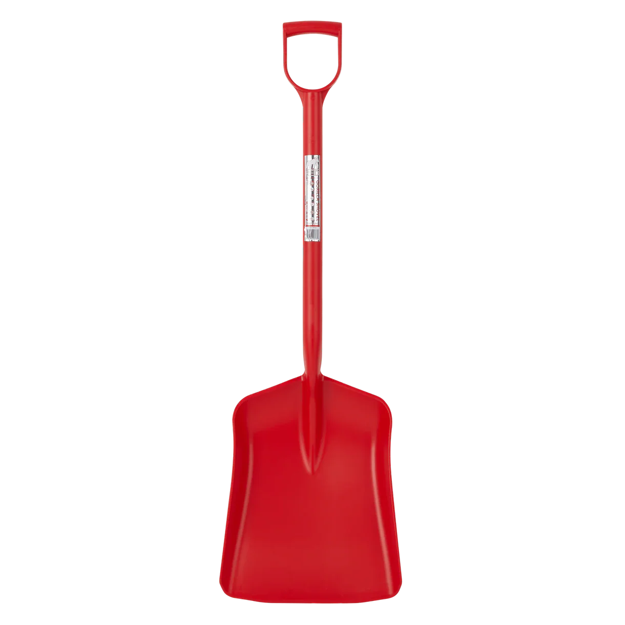 Gorilla One Piece Shovel – Heavy-Duty Polypropylene Shovel with Ergonomic D-Handle RED
