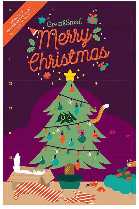 G&S Merry Christmas Crunchy Cat Advent Calendar - Animall