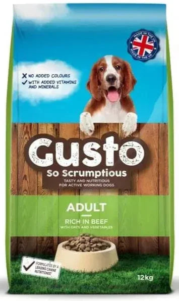 Gusto Complete Adult Beef 12kg Dog Food