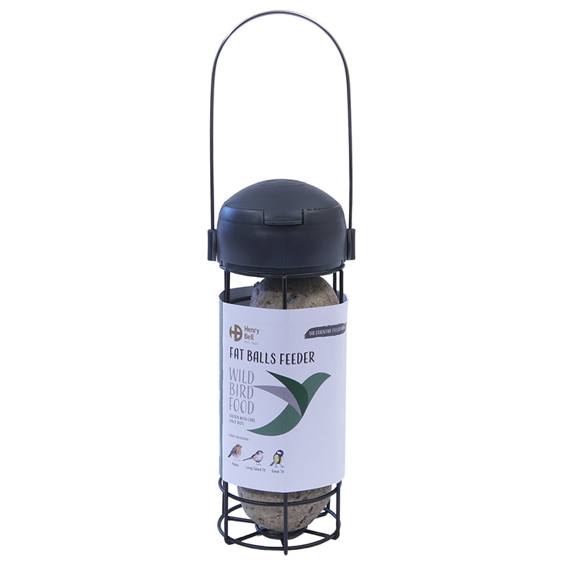 Henry Bell Essentials Pre Filled Fat Ball Feeder Bird Feeder Ready to Hang