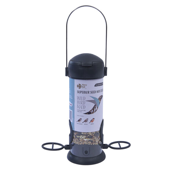 Henry Bell Essentials Pre Filled Seed Feeder Bird Feeder Mixed Wild Bird Food Ready to Hang