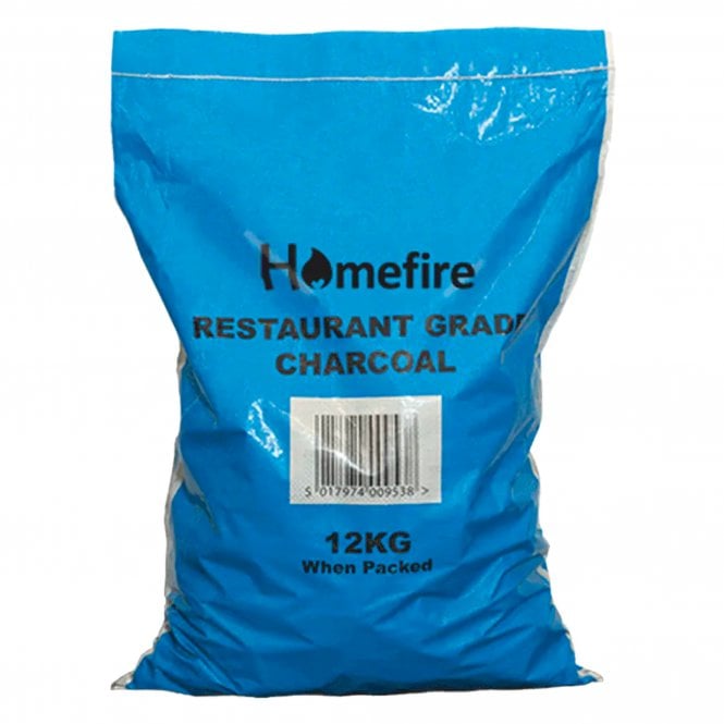 Homefire Restaurant Grade Lumpwood Charcoal 12kg - Premium Natural BBQ Coal for High Heat Cooking