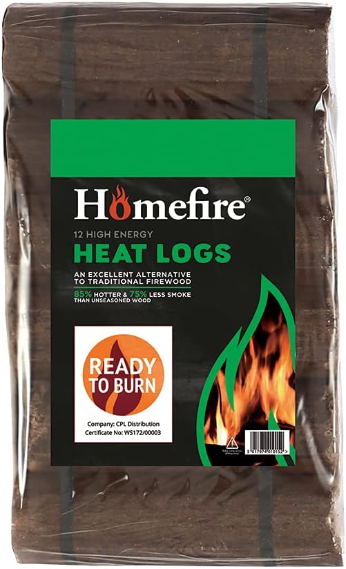 Homefire Heat Logs (Shimada) – Pack of 12