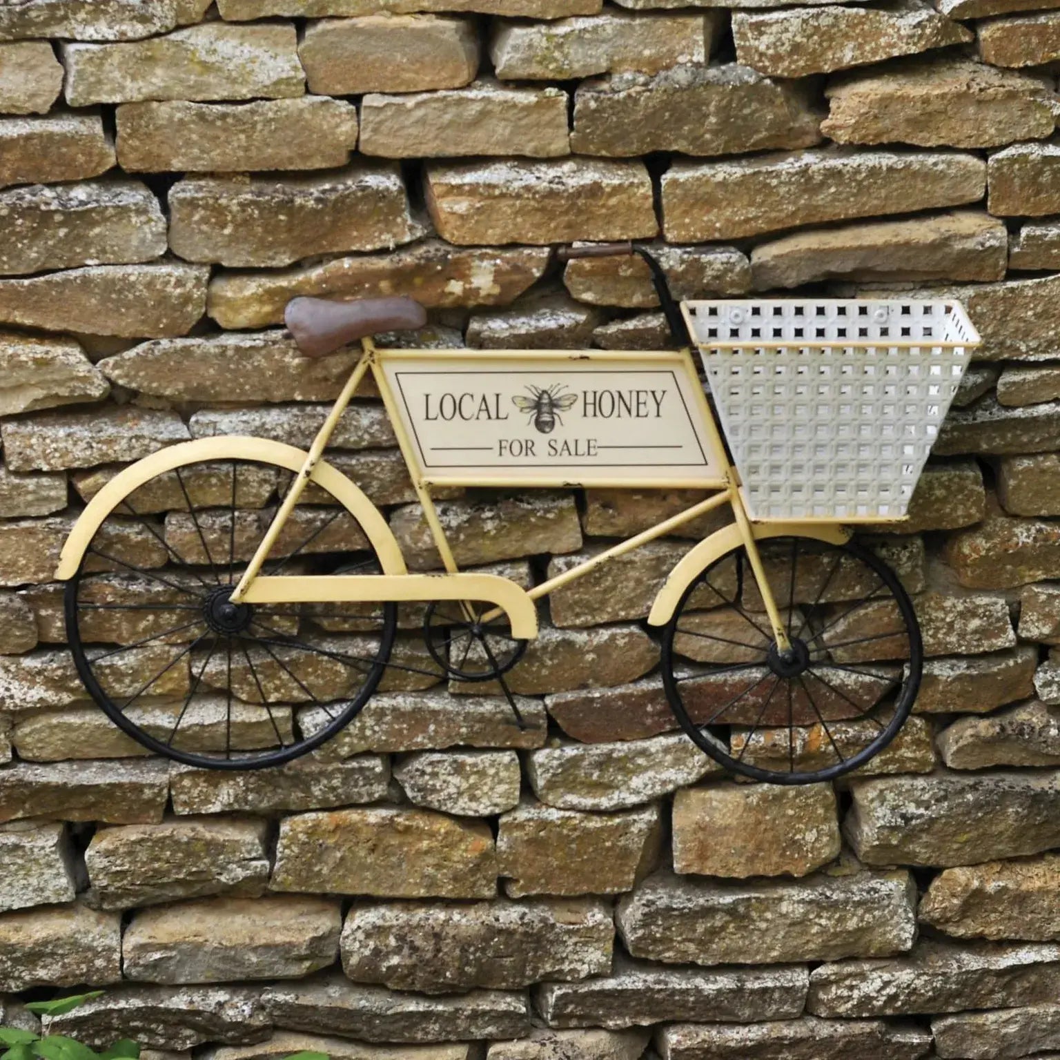 Honey Bike Wall Planter – Woodlodge Bicycle Wall Art - Animall