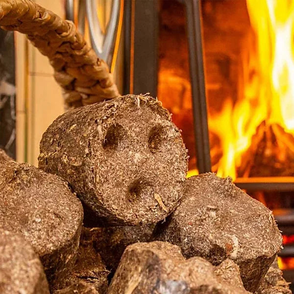 Hotmax 10kg Heat Logs – 100% Natural Recycled Wood Dust Fuel Briquettes for Stoves, BBQs & Burners – High Heat, Low Emission - Animall