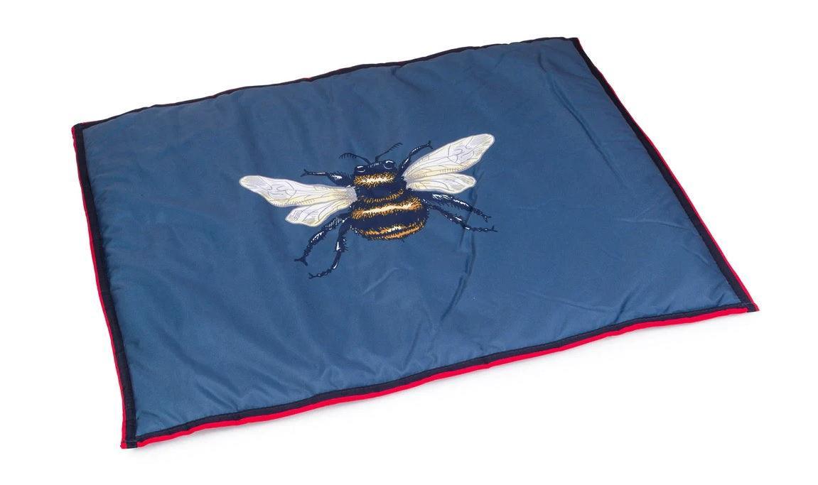 House of Paws Bee Water Resistant Boot Mat – Navy, Large/XL 110 x 68cm