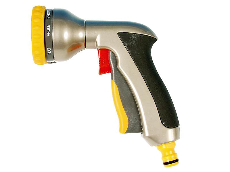 Hozelock Multi Plus Metal Spray Gun – 8-Pattern Garden Hose Nozzle