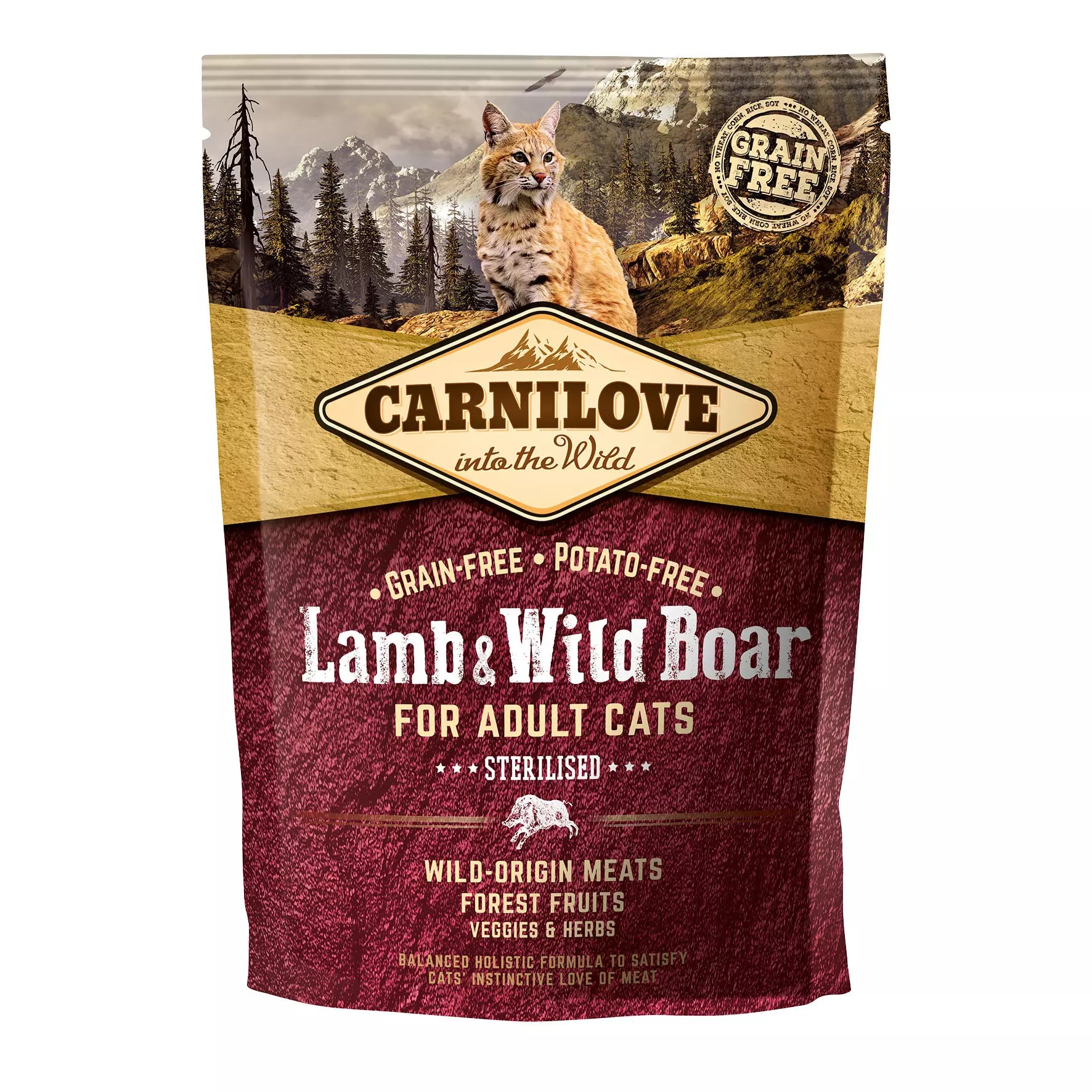 CARNILOVE Lamb & Wild Boar Adult Cat 400g