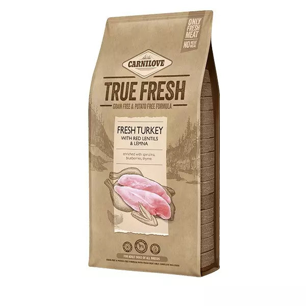 CARNILOVE True Fresh – Fresh Turkey with Red Lentils and Lemna 11.4kg