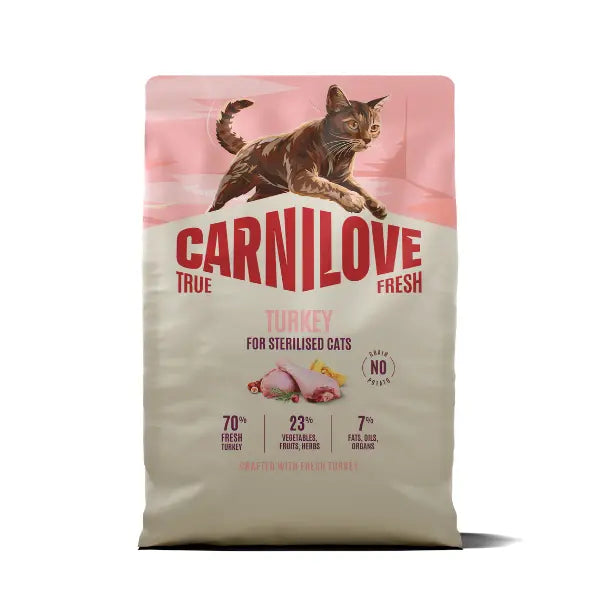 Carnilove True Fresh Turkey Grain-Free Dry Cat Food 400g