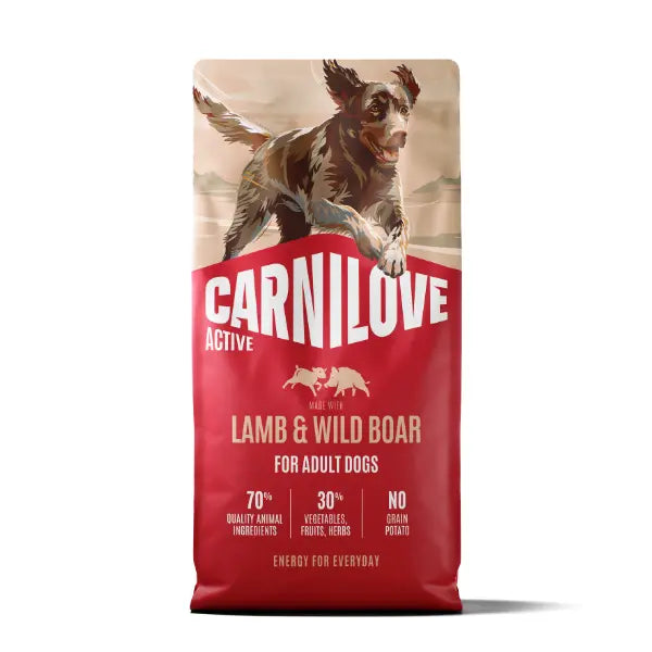 Carnilove Active Lamb & Wild Boar Grain-Free Dry Dog Food for Adult Dogs 1.5kg