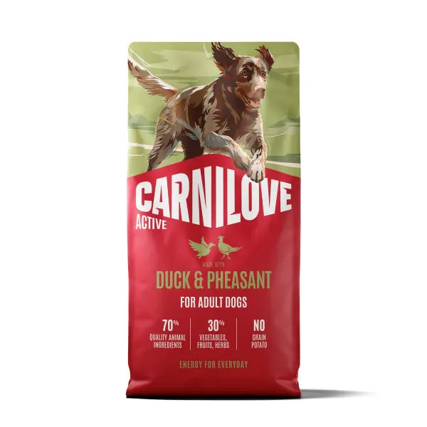 Carnilove Active Duck & Pheasant Grain-Free Dry Dog Food for Adult Dogs 12kg