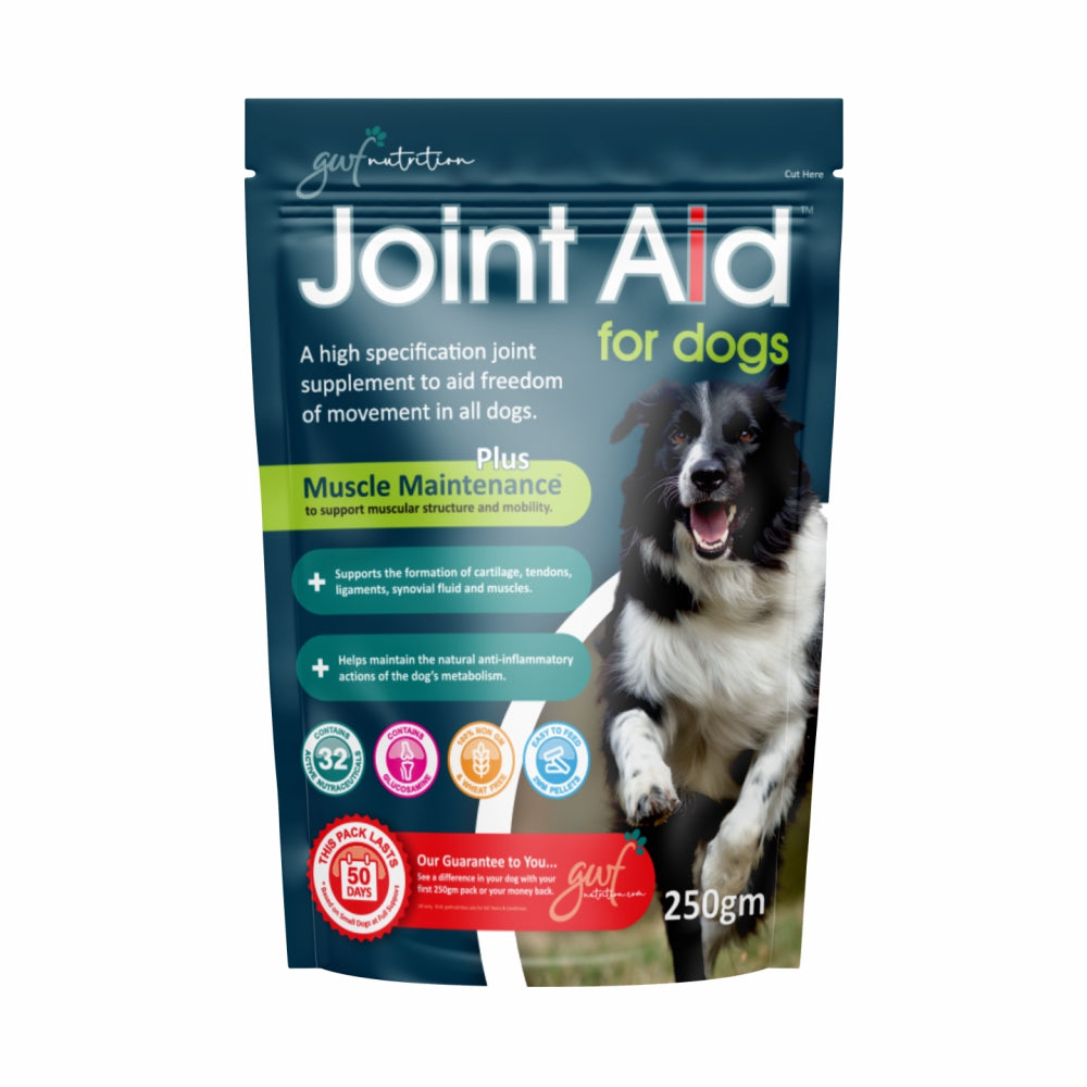 GWF Nutrition Joint Aid for Dogs, 250g pouch of joint and muscle supplement pellets