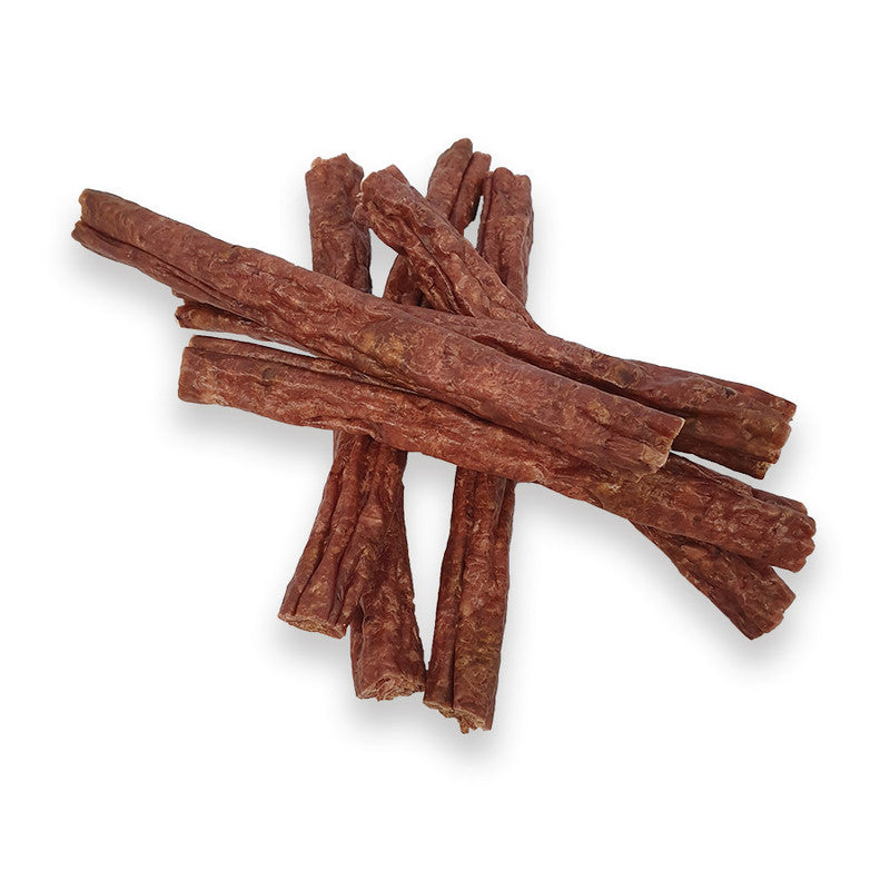 Burns Jumbo Smokies Dog Treats – King Size Smokey Salami Chew Sticks