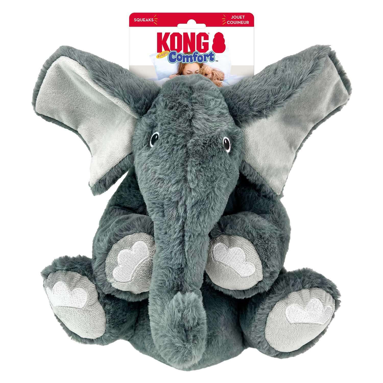 KONG Comfort Kiddos Jumbo Elephant – Dog Toy (XL)