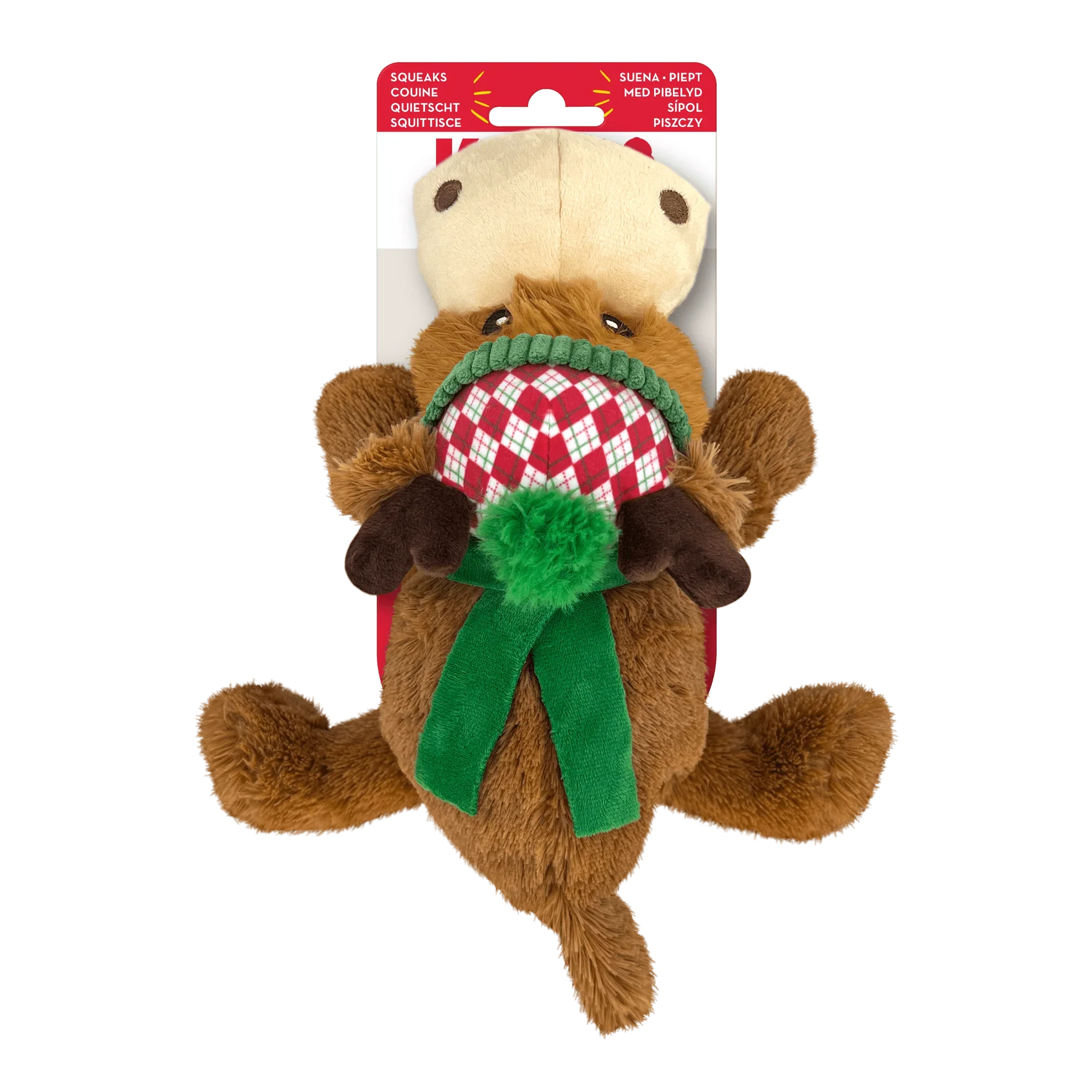 KONG Holiday Cozie Reindeer – Dog Toy (Medium)
