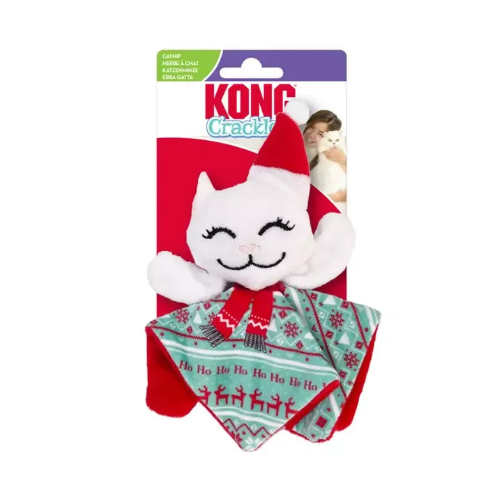 KONG Holiday Crackles Cat Toy – Santa Kitty