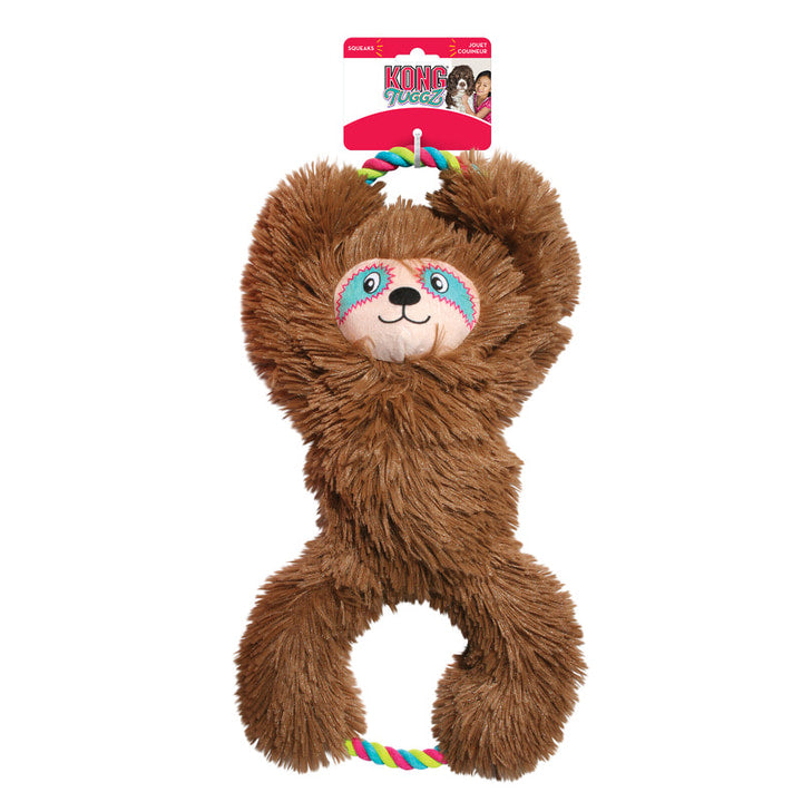 KONG Tuggz Sloth – X-Large | Plush Tug &amp; Squeaker Toy