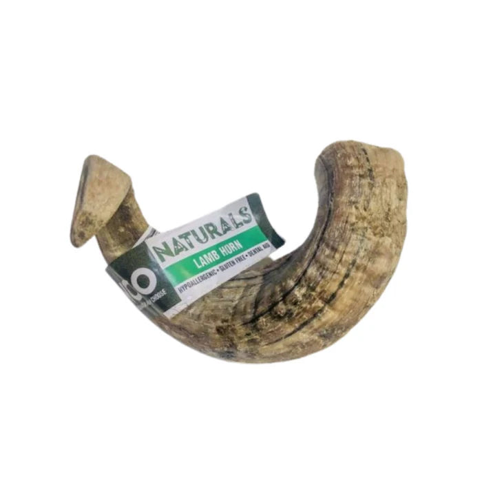 Anco Naturals Lamb Horn Dog Treat – 100% Natural, Durable Low-Fat Chew