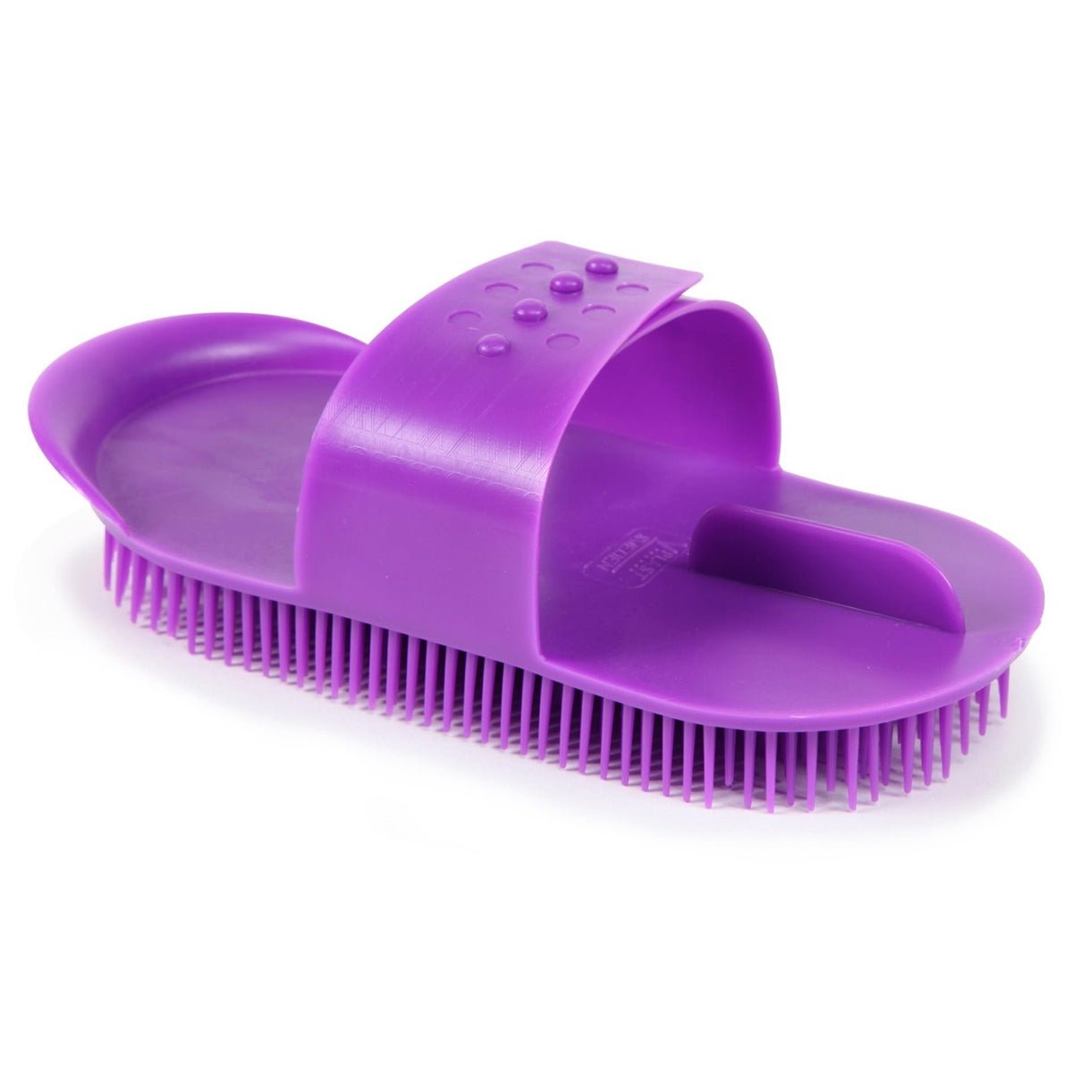 Lincoln Plastic Curry Comb – Purple, Large, Horse Grooming Comb