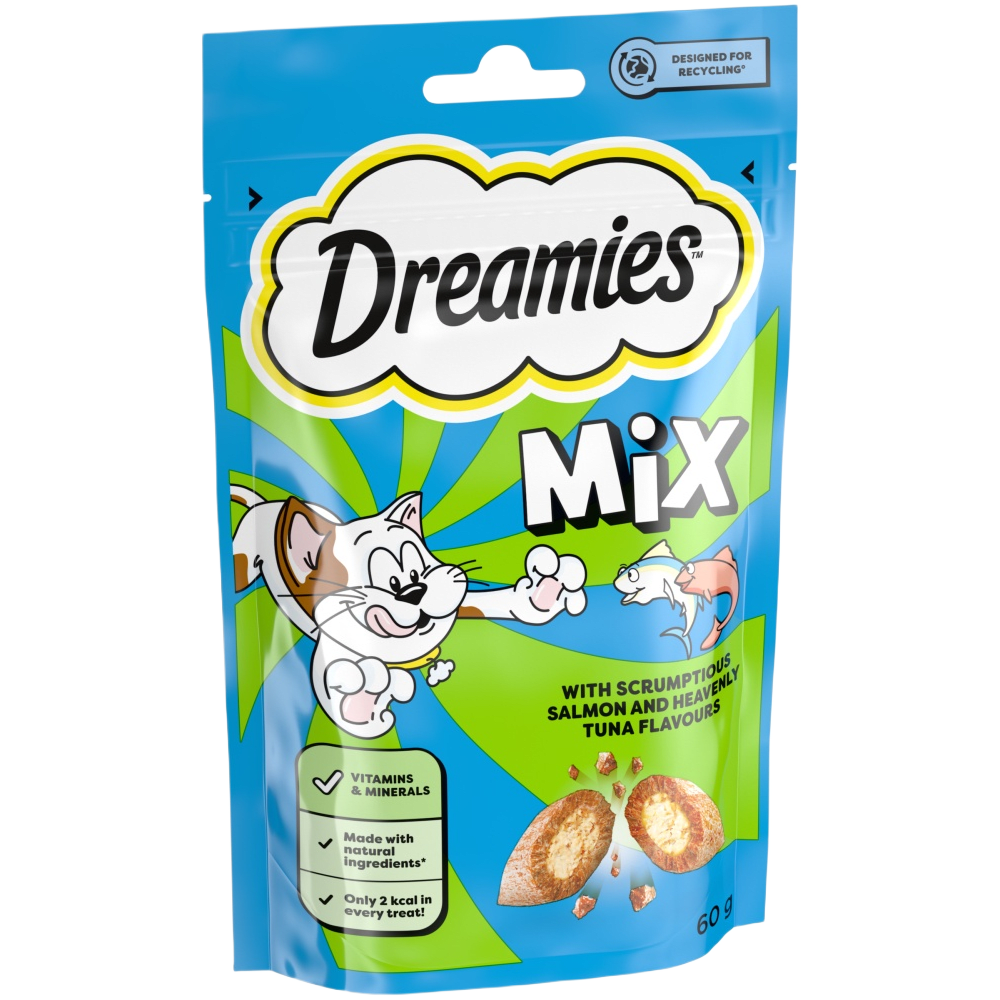 Dreamies Mixed Cat Treats Salmon & Tuna