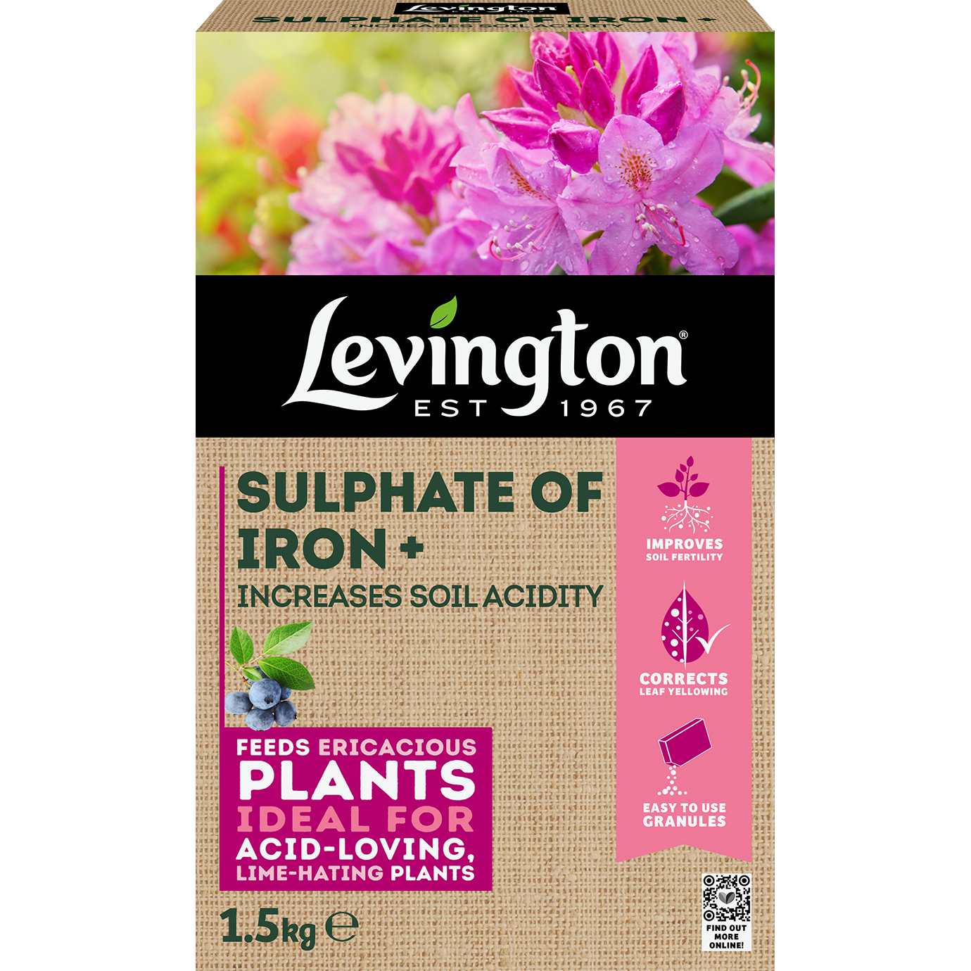 Miracle-Gro Sulphate of Iron – 1.5kg Lawn Tonic & Moss Control