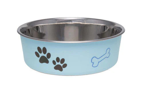 Loving Pets Bella Bowls pet bowl in murano blue, small
