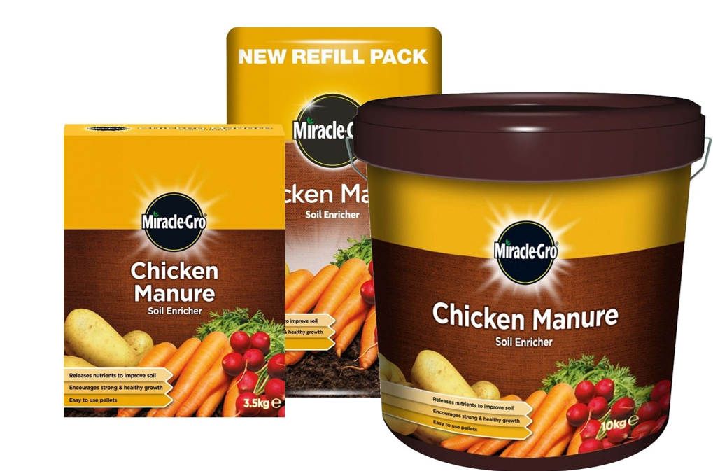 Miracle-Gro Chicken Manure – 3.5kg Organic-Based Garden Fertiliser