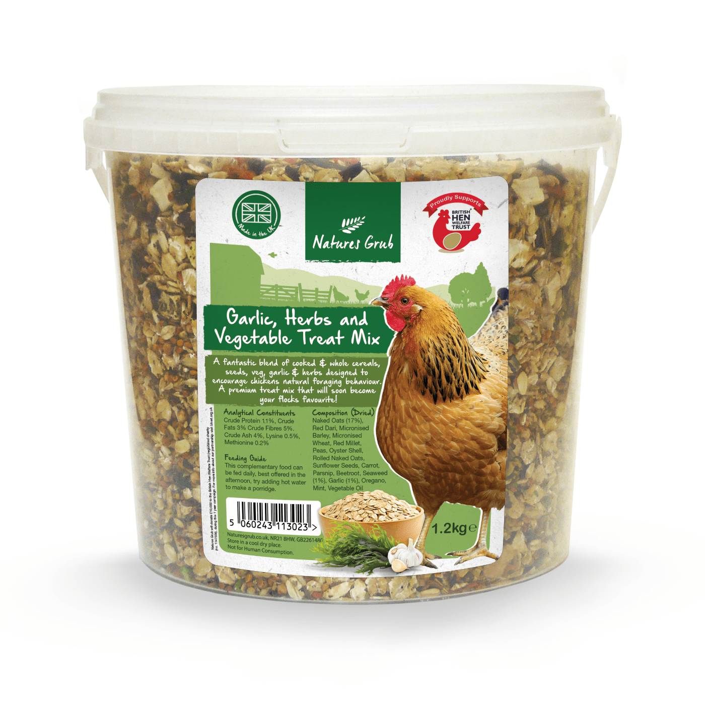Nature's Grub Garlic, Herb & Vegetable Treat Mix – 600g