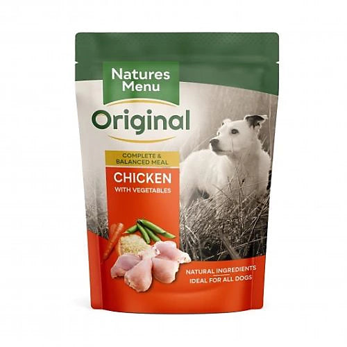 Natures Menu Dog Adult Pouch – Chicken with Veg & Rice 300g