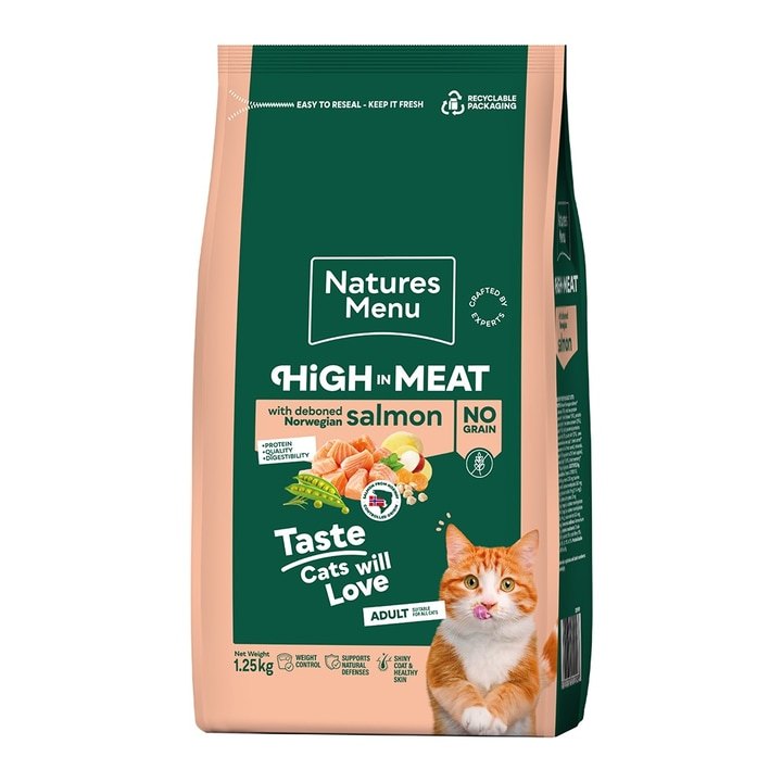 Natures Menu Cat High in Meat No Grain Salmon 3kg - Animall