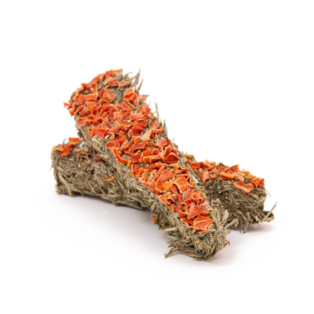 Norah's Hay Carrot Sticks – 55g Small Animal Gnaw Treat