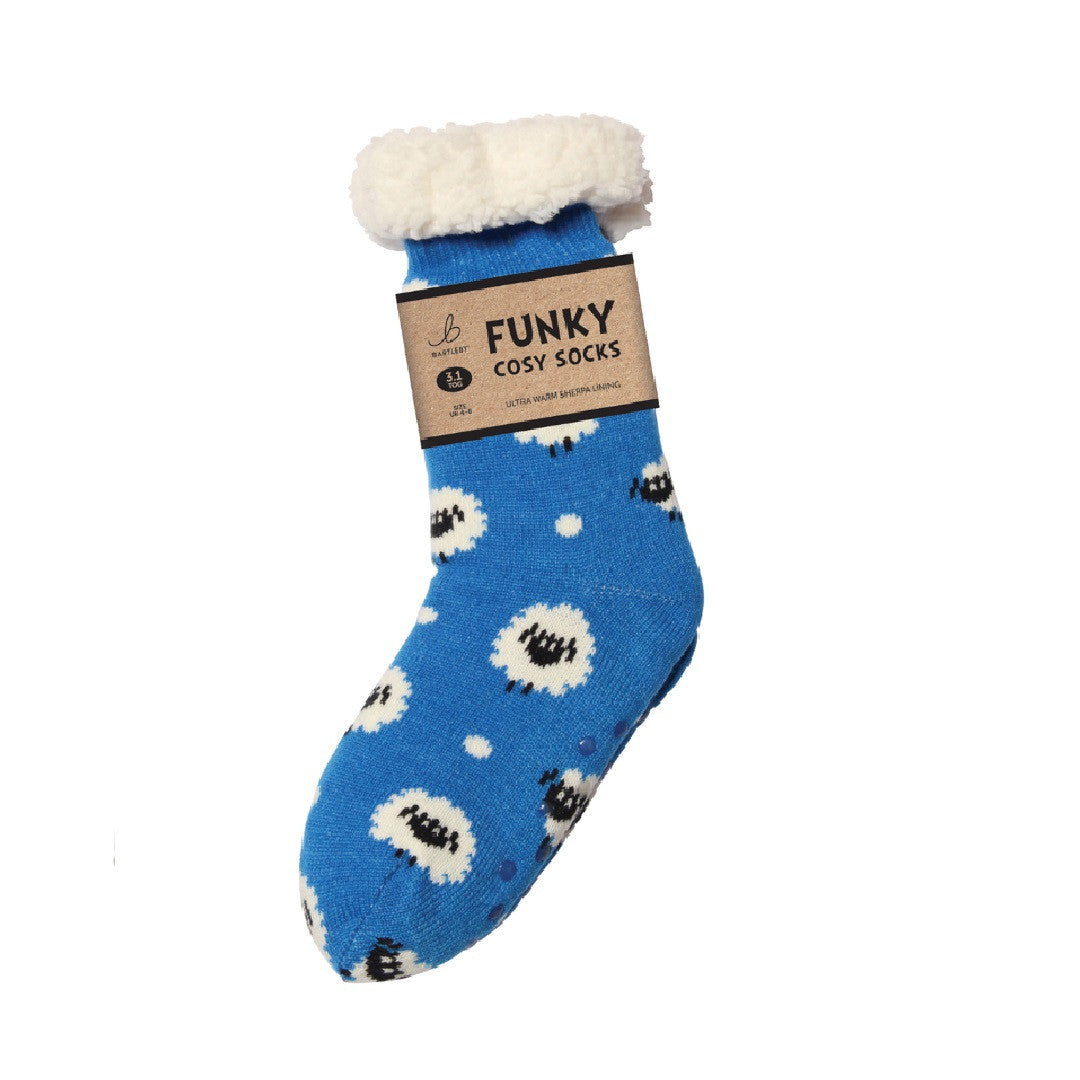 Bartleby Ladies Sherpa Sock 4-8 Woolly Sheep