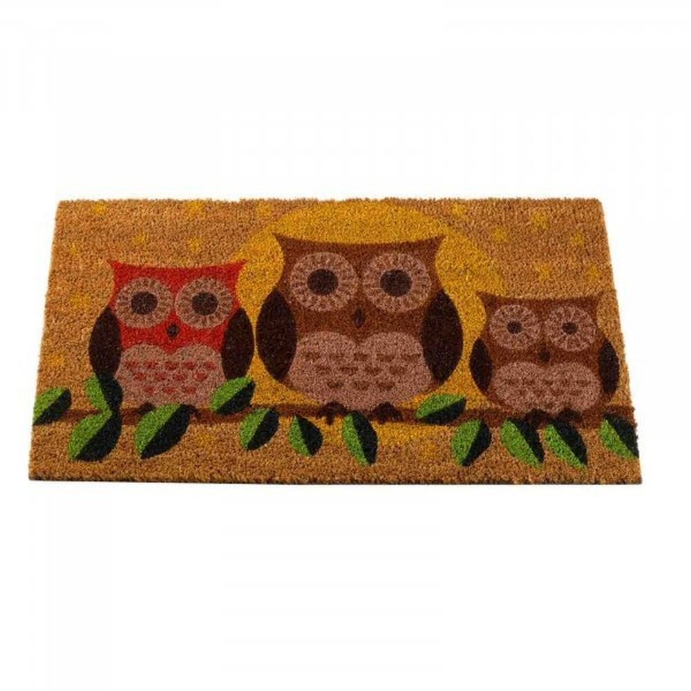 Smart Garden Hooters Decoir Doormat – 45 x 75cm Coir Door Mat