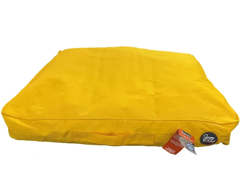 Ancol Oxford water-resistant dog bed mattress in yellow, 75 x 60cm