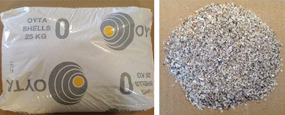 Jondo Oyster Shell Grit Fine – 25kg Calcium Grit for Laying Hens