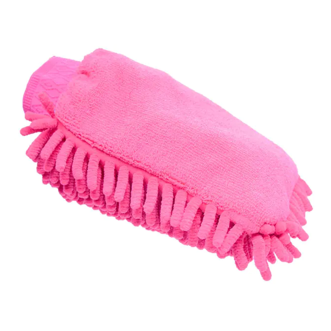 Lincoln Microfibre Grooming Mitt – Pink, Coat Finishing Mitt