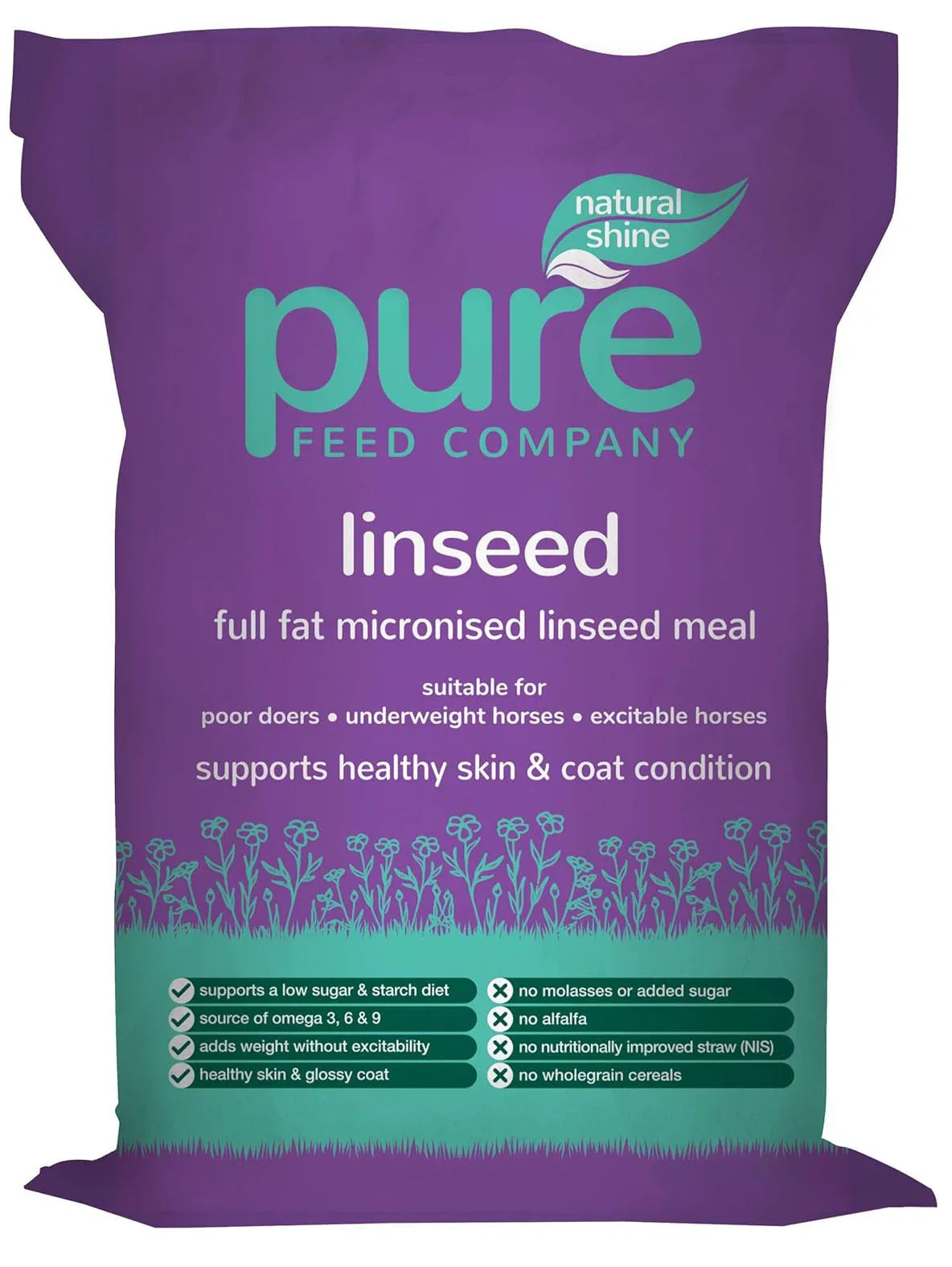 Pure Feed Company Pure Linseed – 15kg For Horses and Ponies