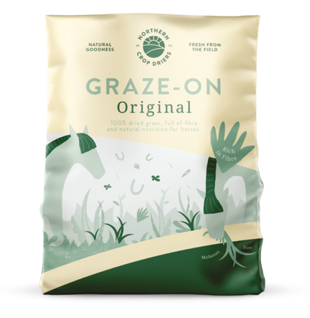 Graze-On Original dried grass horse feed, 14kg bale