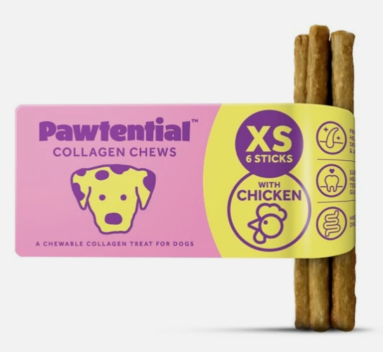 Pawtential Collagen Chew XS – Chicken Flavour Pack of 6 Sticks