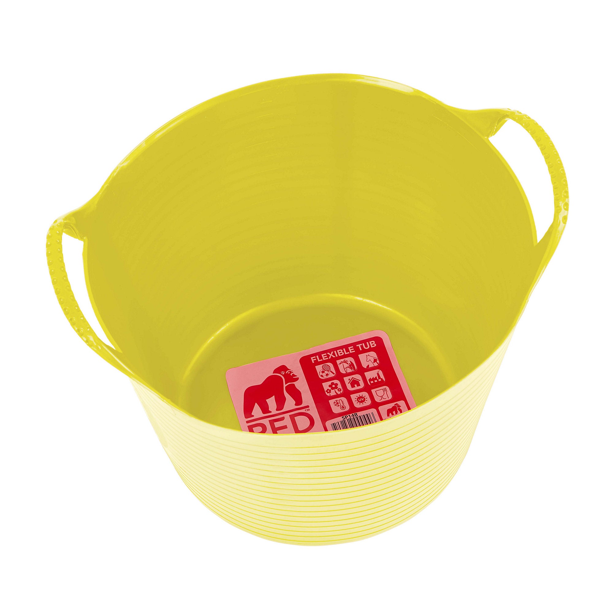 Red Gorilla Gorilla Tub Small 14L flexible tub in yellow (SP14Y)